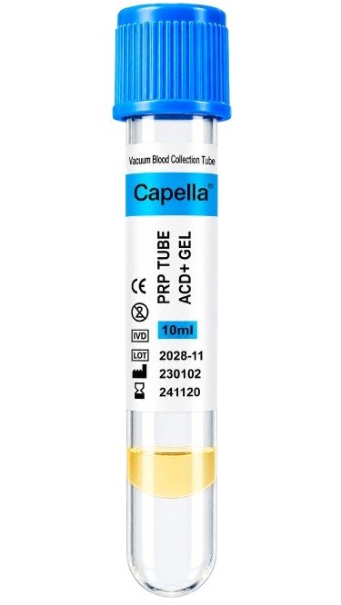 Capella PRP Tube 10mL with ACD + Gel | Professional PRP Tube | Klipport